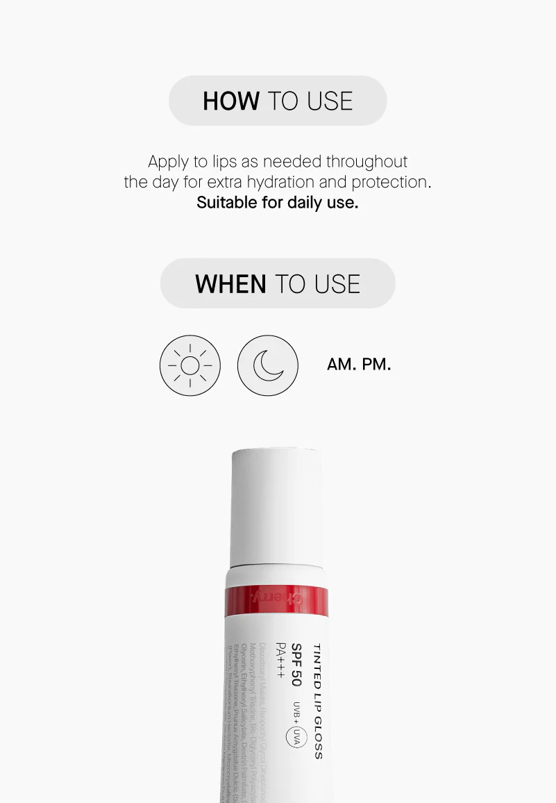 Tinted Lip Gloss Cherry - Image 9